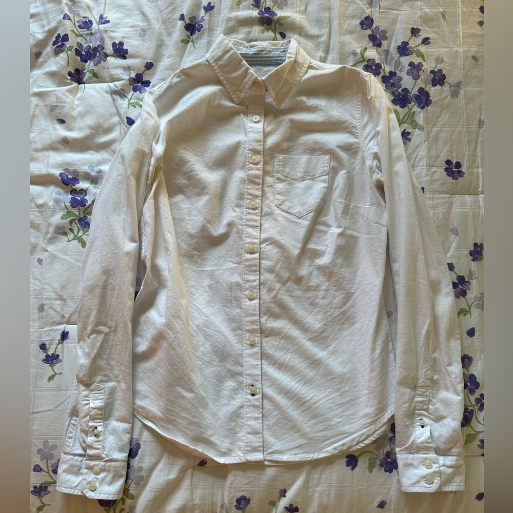 100% Cotton White Button Down